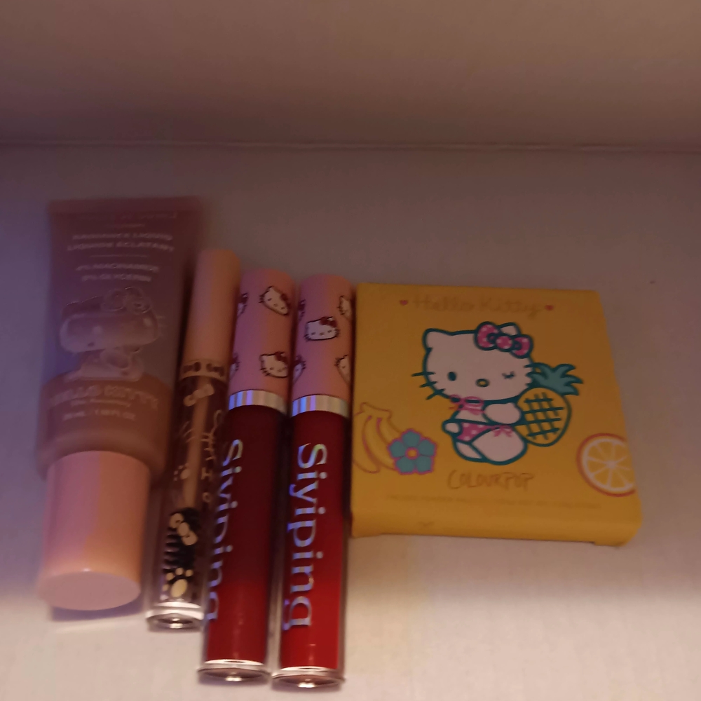 Bundle Hello Kitty Makeup Colourpop Pallet Wet N Wild radiance Lipstick Brow New